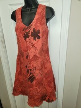 🍉CLICK Coral Cotton Dress